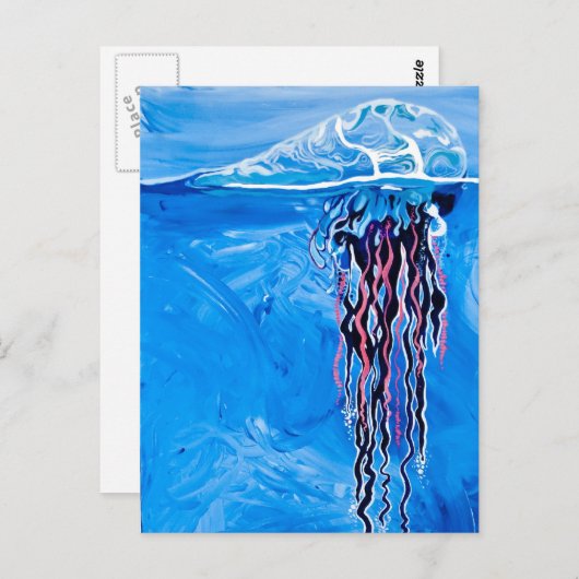 Blauwe Briefkaarten (Voorkant / Achterkant)