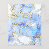 Blauwe broekontwerpbrochure flyer (Achterkant)