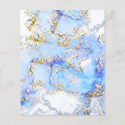 Blauwe broekontwerpbrochure flyer (Achterkant)