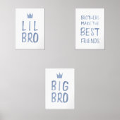 Blauwe broer maken de beste vrienden print set van (Voorkant)