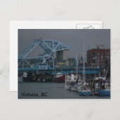 Blauwe brug Victoria, BC-Briefkaart Briefkaart (Voorkant / Achterkant)