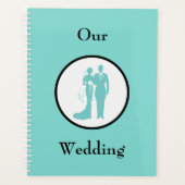  Blauwe Bruid en bruidegom Huwelijksplanner Planner (Voorkant)