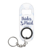 Blauwe bruidsbruidsbruidsbruid van de marine met a mini flessenopener (Voorkant)