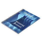 Blauwe bruidsmaids bruiloft notitieboek (Linkerzijde)