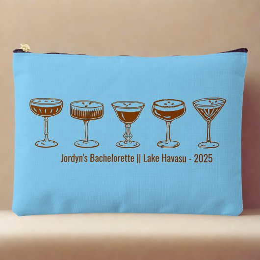 Blauwe Bruidsmeisje Espresso Martini Bachelorette Etui
