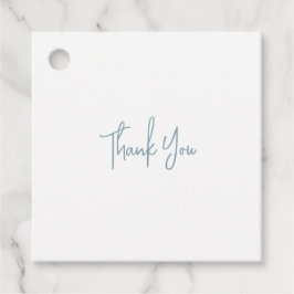 Blauwe bruiloft bedankjes labels