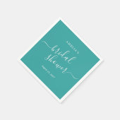 Blauwe Bruiloft Borrel Servet (Hoek)