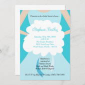 Blauwe bruiloft Dress Bridal Shower Kaart (Voorkant / Achterkant)