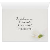 Blauwe bruiloft en Roos (Binenzijde Horizontaal (Onderkant))