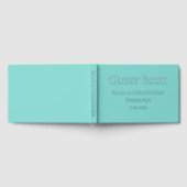  blauwe bruiloft gastenboek (Volledig)