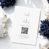 Blauwe bruiloft informatiekaartje