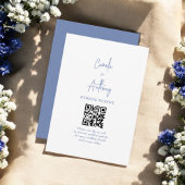 Blauwe bruiloft informatiekaartje