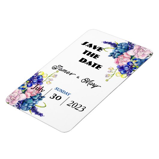 Blauwe bruiloft magneet (Linkerzijde)