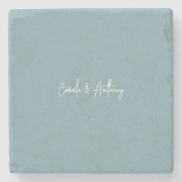 Blauwe bruiloft stenen onderzetter