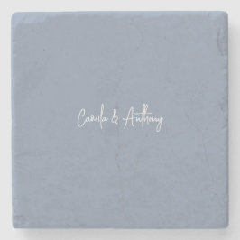 Blauwe bruiloft stenen onderzetter