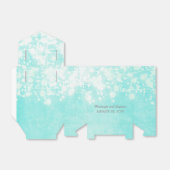 blauwe bruiloft string lichten glitz bedankdoosjes (Uitgevouwen)