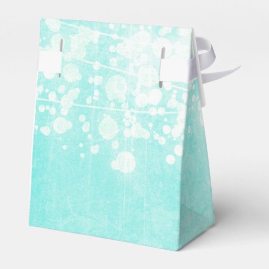 blauwe bruiloft string lichten glitz bedankdoosjes (Achterkant)