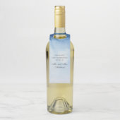 Blauwe bruiloft. Waterverf marine dank u Flessenhanger (Op fles)