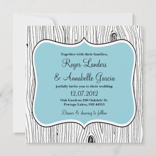 Blauwe bruinbruinbruinvissen kaart (Achterkant)