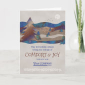 Blauwe, bruine, bijtende boombedrijfskaarten kaart (Voorkant)