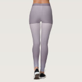Blauwe bruine gradiënt, korven, aangepast monogram leggings (Achterkant)