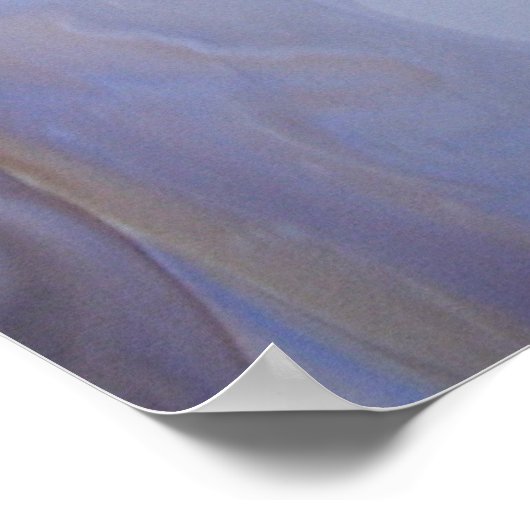 Blauwe bruine moderne hedendaagse Abstracte kunst Poster (Hoek)