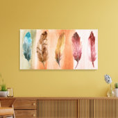 Blauwe bruine rode doek met verstijfd schilderschi canvas afdruk (Insitu (Woonkamer))