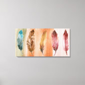 Blauwe bruine rode doek met verstijfd schilderschi canvas afdruk (Voorkant)