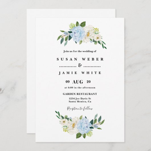 Blauwe bruinktvis kaart (Voorkant / Achterkant)