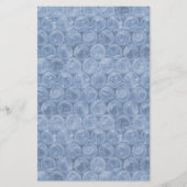 Blauwe bubbelomhulsel briefpapier (Voorkant)