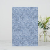 Blauwe bubbelomhulsel briefpapier (Staand voorkant)