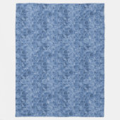 Blauwe bubbelomhulsel fleece deken (Voorkant)
