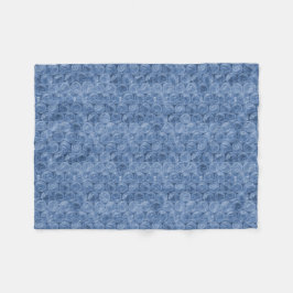 Blauwe bubbelomhulsel fleece deken