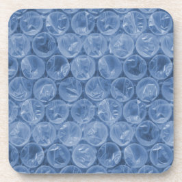 Blauwe bubbelomhulsel onderzetter