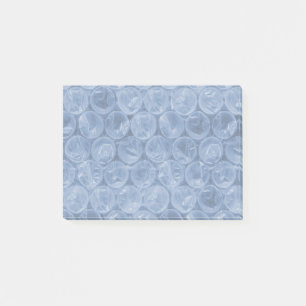 Blauwe bubbelomhulsel post-it® notes