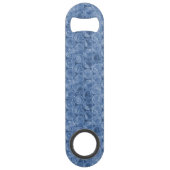 Blauwe bubbelomhulsel speed flessenopener (Achterkant)