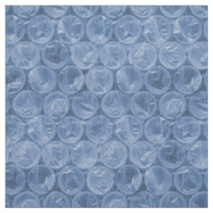 Blauwe bubbelomhulsel stof