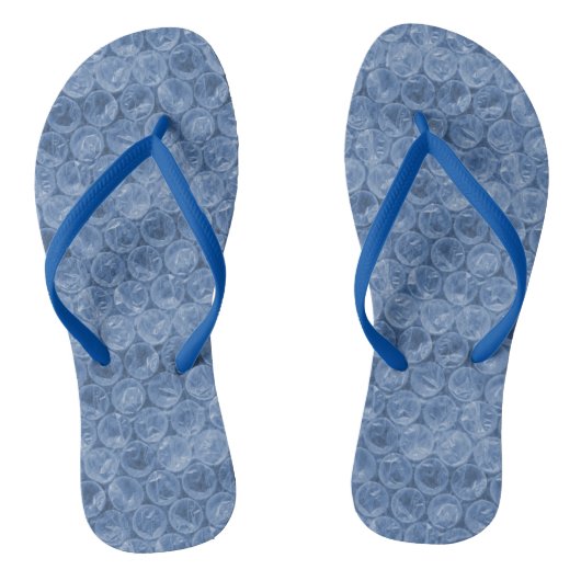 Blauwe bubbelomhulsel teenslippers (Voetbed)