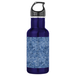 Blauwe bubbelomhulsel waterfles 