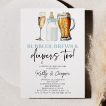 Blauwe Bubbels Brouwen en Luiers ook! Baby Shower