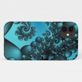 blauwe bubbels Case-Mate iPhone case (Achterkant (horizontaal))