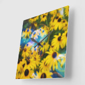 Blauwe bubbels op bruinvissen! vierkante klok (Hoek)