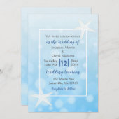 Blauwe bubbels strandstralen kaart (Voorkant / Achterkant)