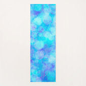 Blauwe bubbels Vloeiende kunst Yoga Mat (Voorkant)
