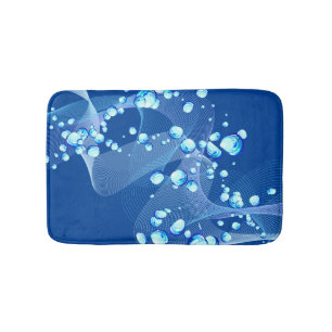 Blauwe bubels Bath Mat