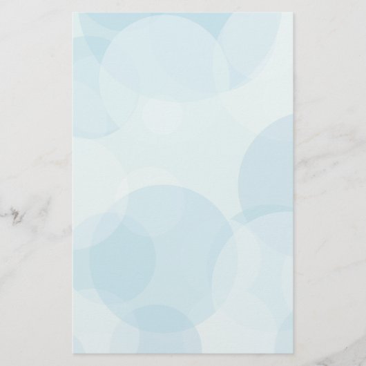 Blauwe bubels briefpapier (Voorkant)