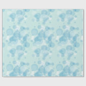 Blauwe bubels cadeaupapier (Vlak)