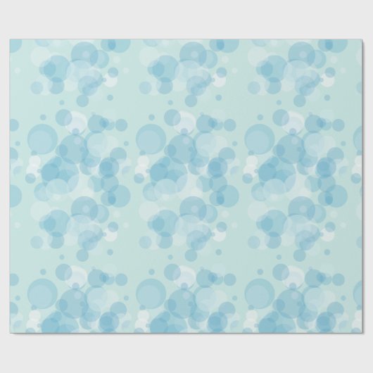 Blauwe bubels cadeaupapier (Vlak)