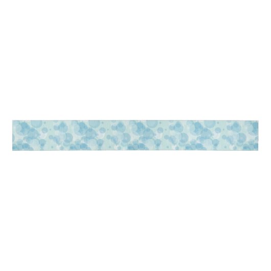 Blauwe bubels grosgrain lint (Voorkant)