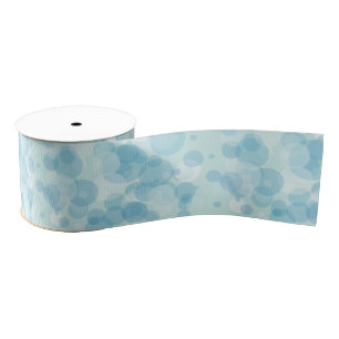 Blauwe bubels grosgrain lint